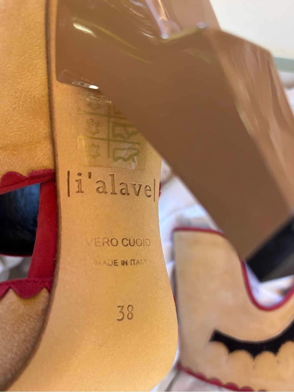 NEW I’alave Chloe suede style lash heels - Picture 5 of 5